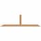 Ekena Millwork Portland Smooth Timber Gable Bracket, Western Red Cedar, 72"W x 21"H x 1 1/2"D x 3 1/2"F, 7/12 Pitch GBW072X21X0204POR00SWR - alternate 1